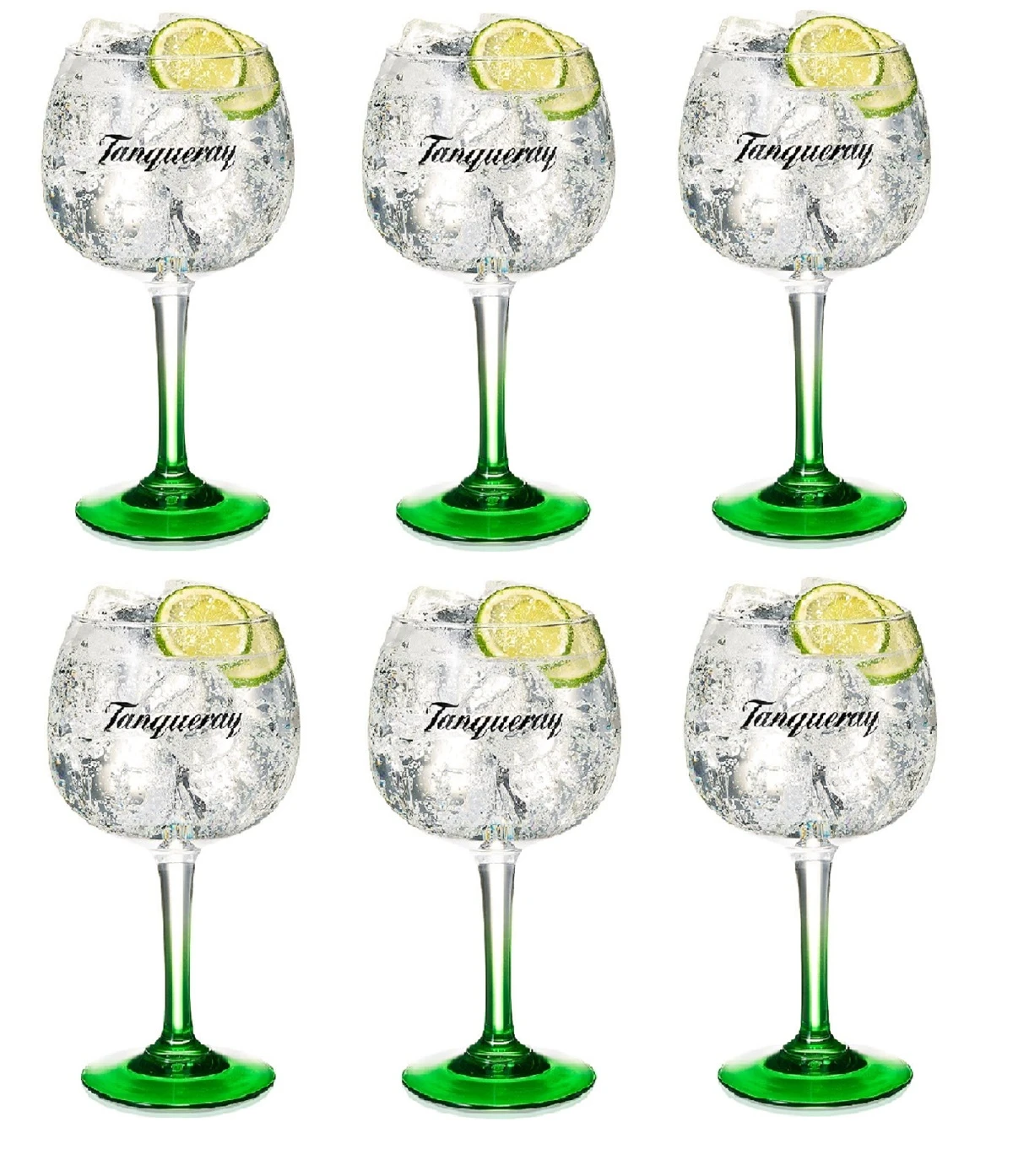 Tanqueray Gin Tonic Glazen - Groen - 6 Stuks 1 Tanqueray Gin Tonic Glazen - Groen - 6 Stuks