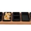 Bowls & Dishes Serveerplank / Tapasplank Streetfood 7-vaks Zwart - XXL