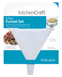KitchenCraft Trechterset (ø 6.5, ø 8 En ø 10 Cm) 3-Delig -Keuken Kook Winkel vjmf4sztwespop2cevj3 01519